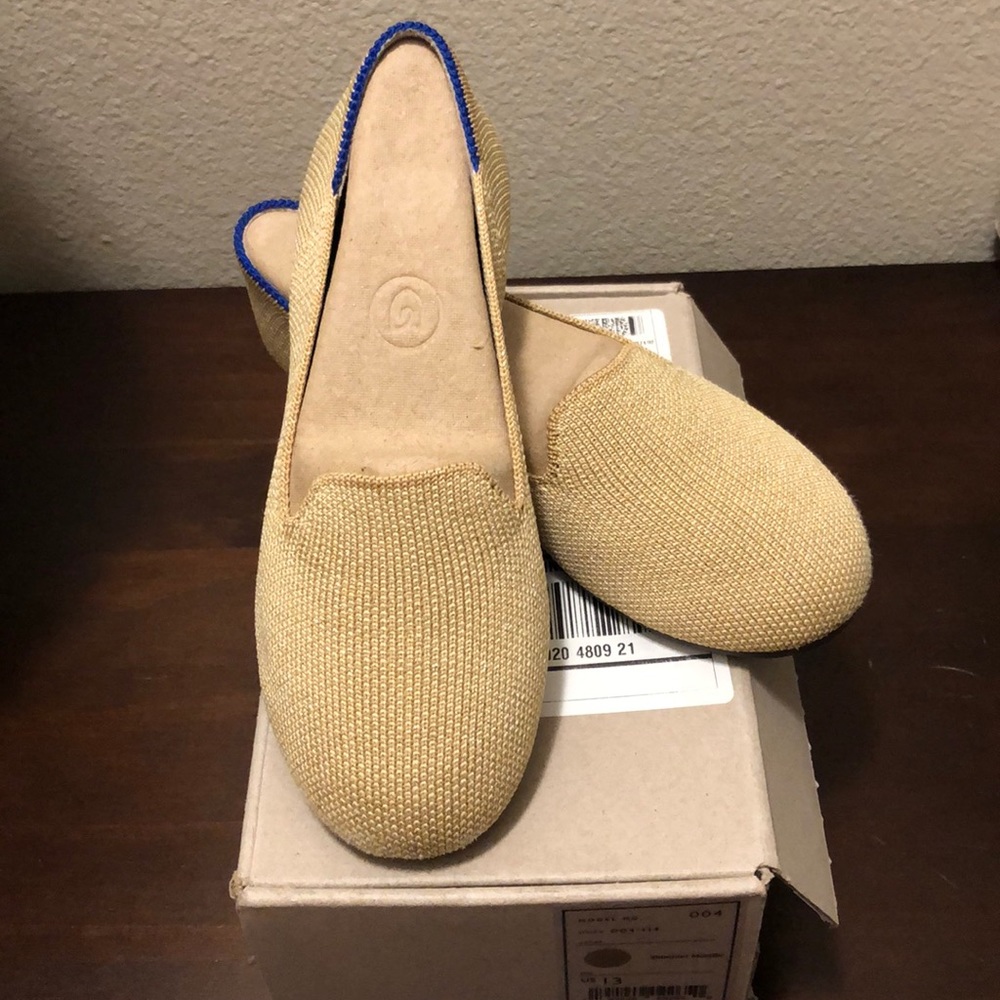 Rothy’s Kids Shimmer Metallic loafers Size 13